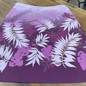 Crazy Horse Liz Claiborne / Burgandy Pink Embellished Skirt / A-Line / S…